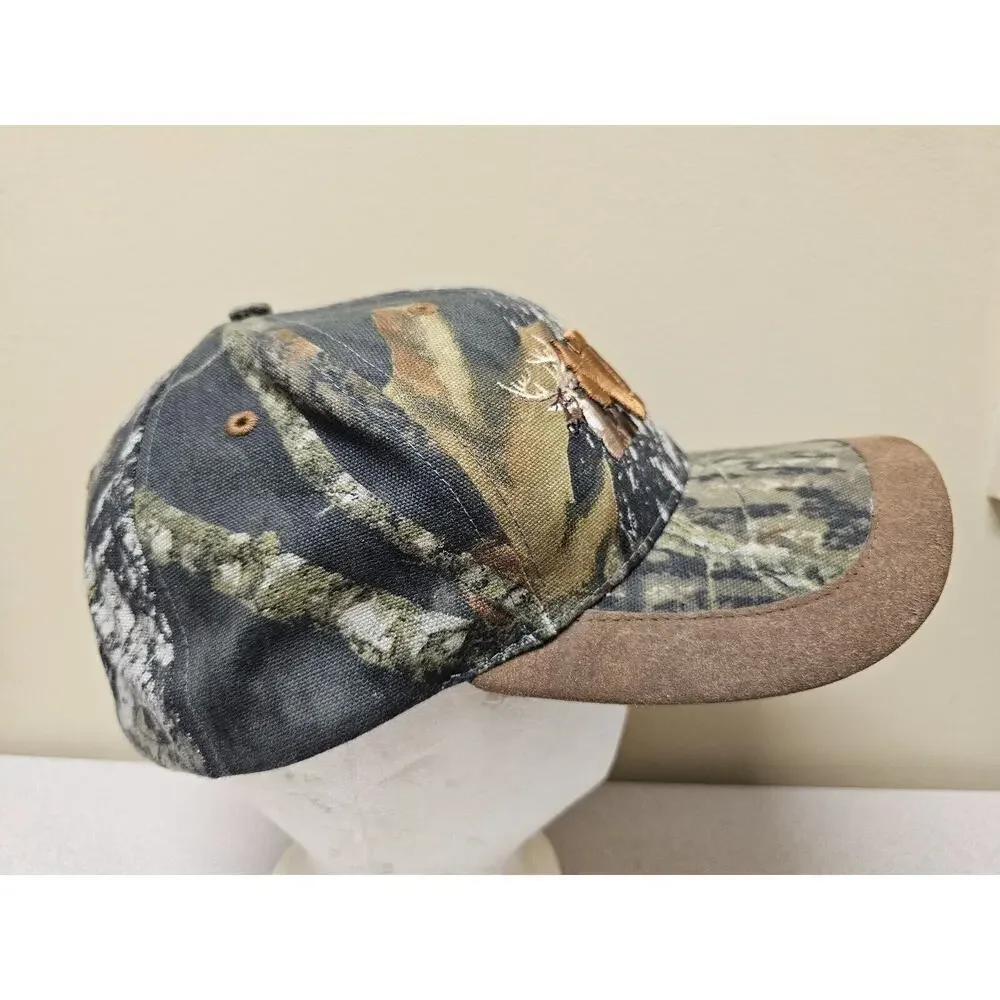NRA Deer Hat Cap Strap Back Brown Camo Camouflage Hunting